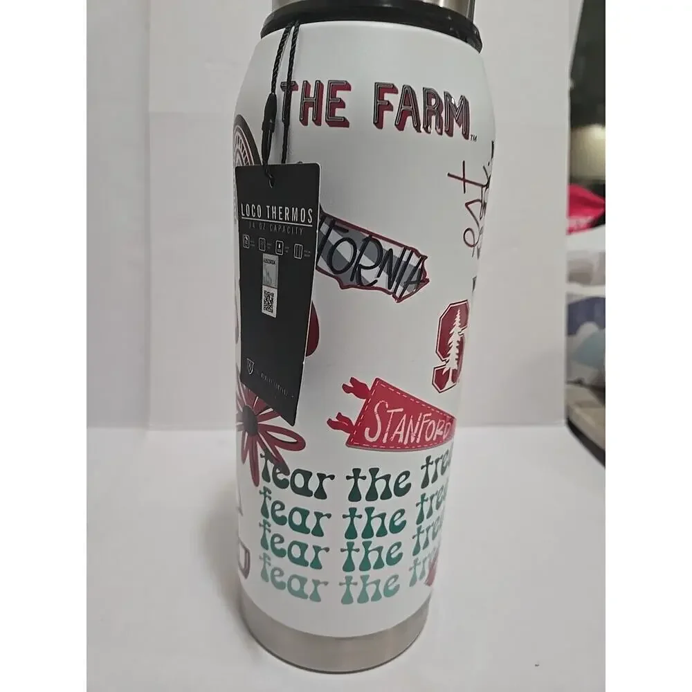 Stanford Cardinal Uversity 34oz Stainless Steel Thermos Water Bottle - Picture 4 of 16